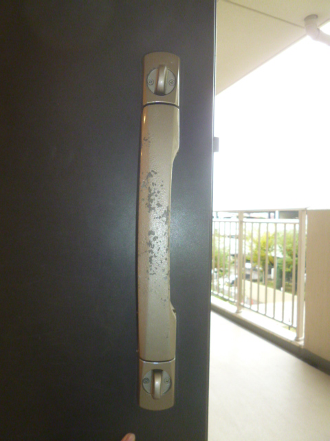 玄関ドアのプッシュプルタイプのドアノブ 部屋の傷補修とリペア専門 ジェネシス
